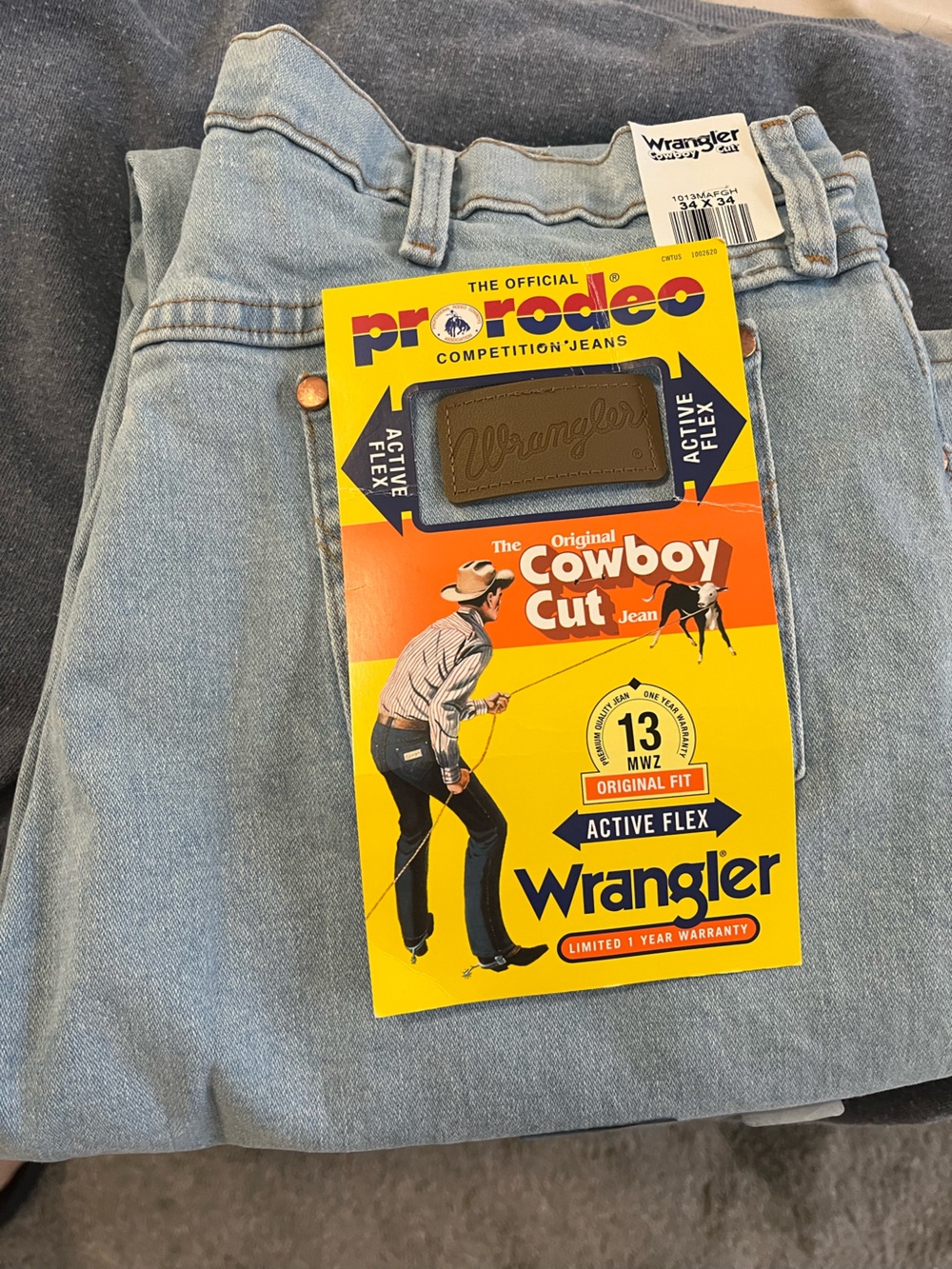 Wrangler Men’s Cowboy Cut 13MWZ Original Fit
